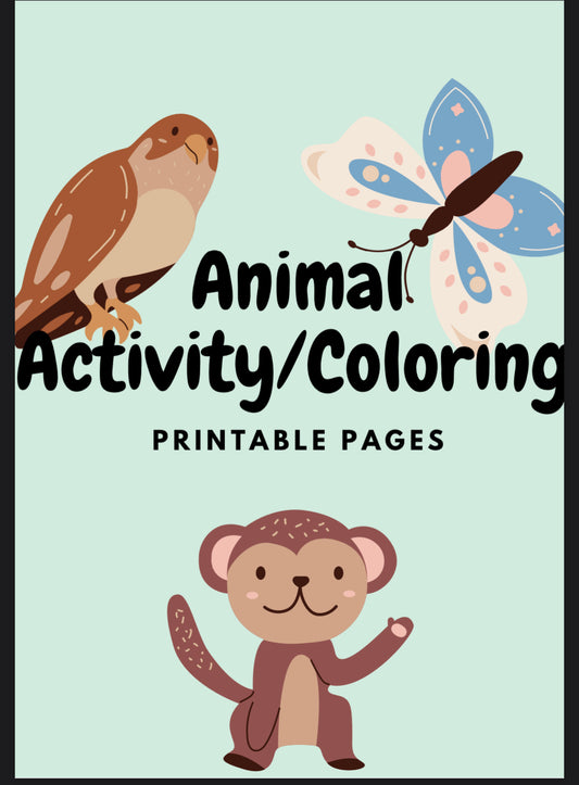 Animal Activity Coloring Pages