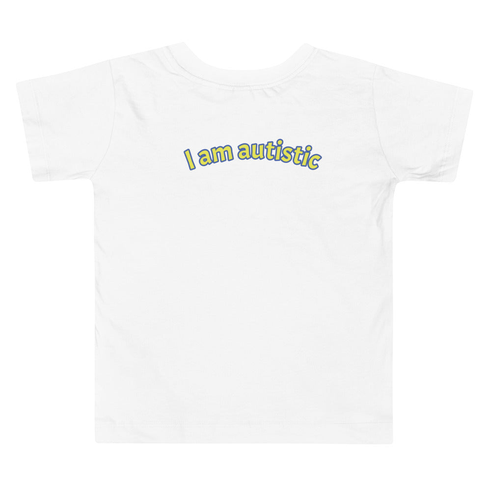 "I am autistic" Jordy Toddler Short Sleeve Tee