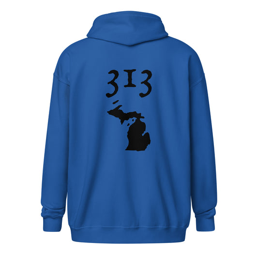 Jordy's Lucky 313 Unisex heavy blend zip hoodie